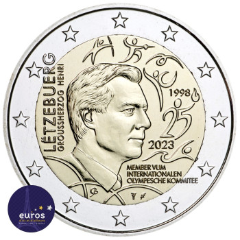 Coincard 2 euros BU LUXEMBOURG 2023 - Membre du Comité International Olympique - Brillant Universel