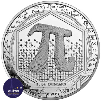 ILES SALOMON 2023 - 1oz argent - Nombre Pi - 3.14$ - Bullion